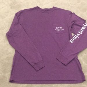 Purple Vineyard vines small long sleeve T-shirt